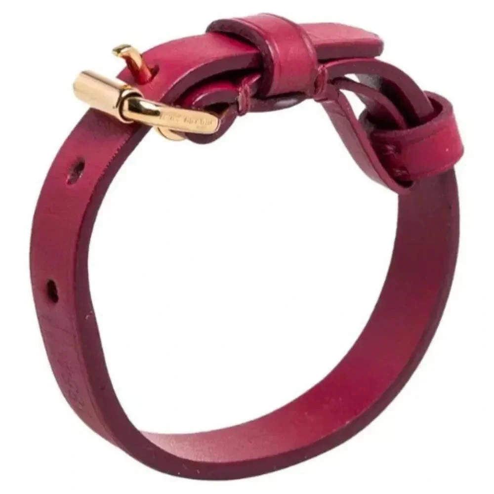 Louis Vuitton Women's Burgundy Leather Maison Wrap Bracelet